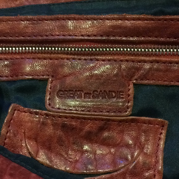 Great by Sandie, Paris RARE studded leather bag - Picture 5 of 7